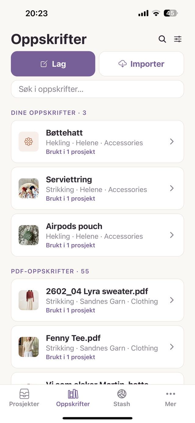 Følg med, rad for rad